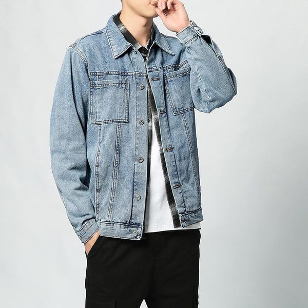 men's jackets 2021 big pocket denim jacket teen lapel solid color casual, Black;brown
men's jackets 2021 big pocket denim jacket teen lapel solid color casual, Black;brown