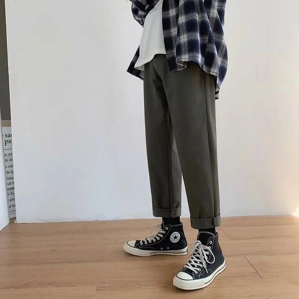 men's pants street hip-hop casual loose trend solid color stretch trousers jogging sports spring and summer, Black
men's pants street hip-hop casual loose trend solid color stretch trousers jogging sports spring and summer, Black