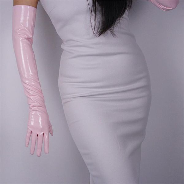 five fingers gloves woman bright leather patent pu female dance party simulation pink cosplay p1370-11, Blue;gray
five fingers gloves woman bright leather patent pu female dance party simulation pink cosplay p1370-11, Blue;gray