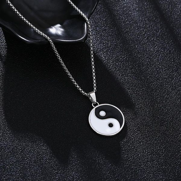 stainless steel tai chi gossip men's necklace 2021 personality retro classic ethnic style pendant fashion jewelry wholesale necklaces, Silver
stainless steel tai chi gossip men's necklace 2021 personality retro classic ethnic style pendant fashion jewelry wholesale necklaces, Silver