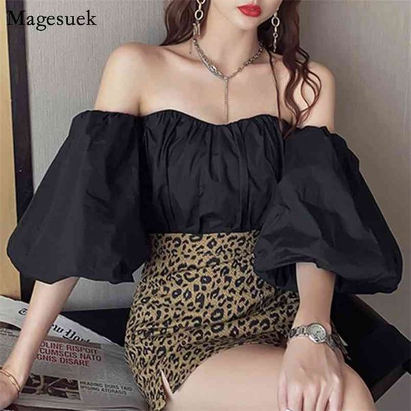 slash neck wide puff sleeve women blouses summer off shoulder slim white women's shirt korean fashion blusas 12412 210512
slash neck wide puff sleeve women blouses summer off shoulder slim white women's shirt korean fashion blusas 12412 210512