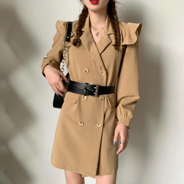 dress summer dress feminine korean style styling carved-up stylish double breasted fly stripes women 2021, Black;gray
dress summer dress feminine korean style styling carved-up stylish double breasted fly stripes women 2021, Black;gray