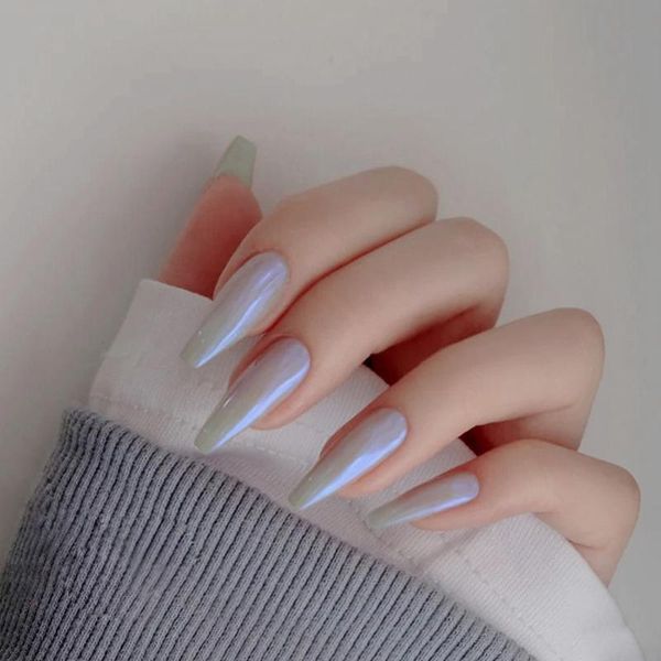 false nails 24pcs glossy gray blue long ballerina coffin aurora neon purle uv gel glue on fake fingersnails extention tool, Red;gold
false nails 24pcs glossy gray blue long ballerina coffin aurora neon purle uv gel glue on fake fingersnails extention tool, Red;gold