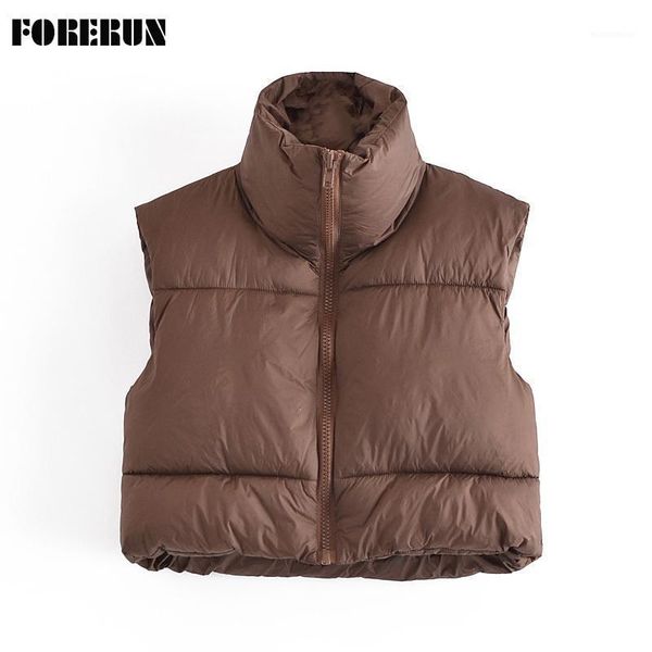 women's down & parkas forerun cropped vest women puffer sleeveless jacket cotton padded solid standard collar bubble coats abrigos muje, Black
women's down & parkas forerun cropped vest women puffer sleeveless jacket cotton padded solid standard collar bubble coats abrigos muje, Black