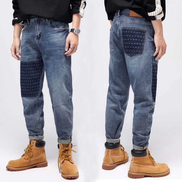 street style fashion men jeans retro blue elastic wide leg ripped embroidery designer hip hop casual denim pants
street style fashion men jeans retro blue elastic wide leg ripped embroidery designer hip hop casual denim pants