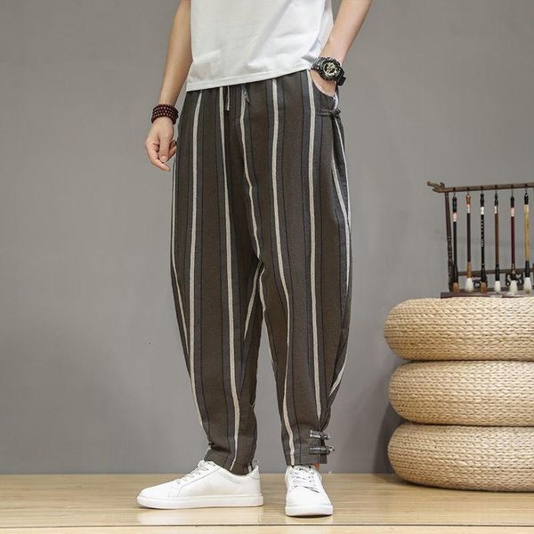 mrgoldenbowl autumn and spring striped full length chinese style men pants mid drawstring midweight cross men's, Black
mrgoldenbowl autumn and spring striped full length chinese style men pants mid drawstring midweight cross men's, Black