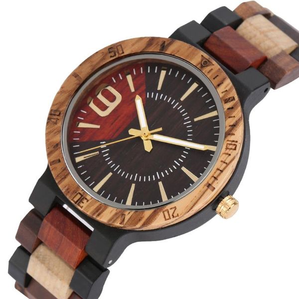 wristwatches mens wood watches golden pointer creative arabic numerals 9 display colorful wooden men watch quartz movement clock 2021, Slivery;brown
wristwatches mens wood watches golden pointer creative arabic numerals 9 display colorful wooden men watch quartz movement clock 2021, Slivery;brown