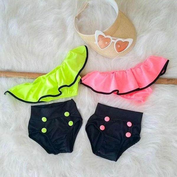 fashion kid girl solid cotton ruffle bikini summer beach party holiday swimsuit swimwear beachwear 2pcs set, Black
fashion kid girl solid cotton ruffle bikini summer beach party holiday swimsuit swimwear beachwear 2pcs set, Black
