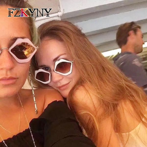 sunglasses fzkyny women lovely lips shape ladies elegant brand designer personality red sun glasses coating mirror eyewear, White;black
sunglasses fzkyny women lovely lips shape ladies elegant brand designer personality red sun glasses coating mirror eyewear, White;black