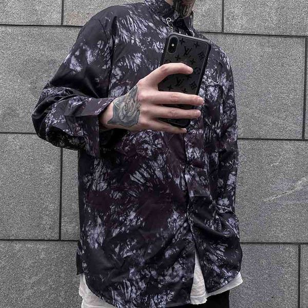 men's casual shirts spring summer long-sleeved fashion printing men streetwear korean loose tie-dye mens -2xl kqrg, White;black
men's casual shirts spring summer long-sleeved fashion printing men streetwear korean loose tie-dye mens -2xl kqrg, White;black