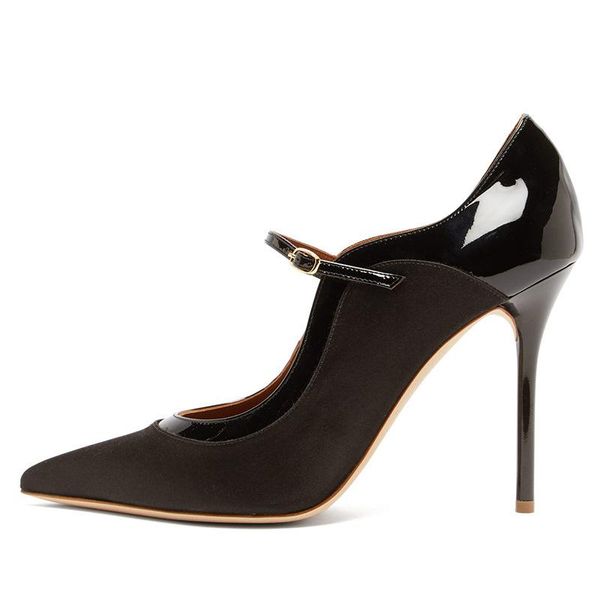 dress shoes stunning2021 fashion large size women's black red pointed satin stitched patent leather high heel
dress shoes stunning2021 fashion large size women's black red pointed satin stitched patent leather high heel