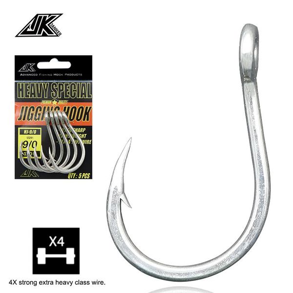 fishing hooks 4x jig 1/0-9/0 premium quality sea heavy jigging fish hook high carbon steel head tackle
fishing hooks 4x jig 1/0-9/0 premium quality sea heavy jigging fish hook high carbon steel head tackle