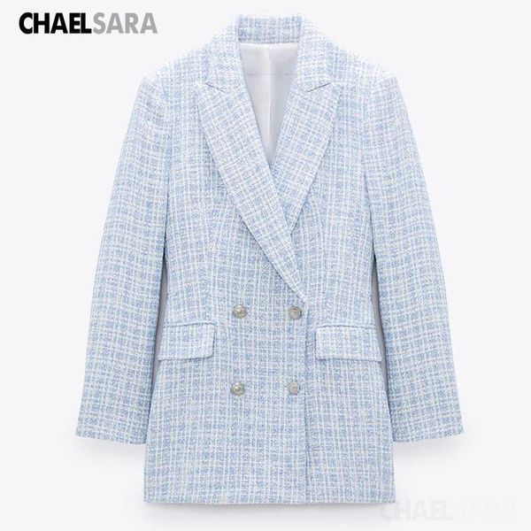 spring women casual tweed blazer office lady autumn jacket coat double breasted outwear female chic women's suits & blazers, White;black
spring women casual tweed blazer office lady autumn jacket coat double breasted outwear female chic women's suits & blazers, White;black