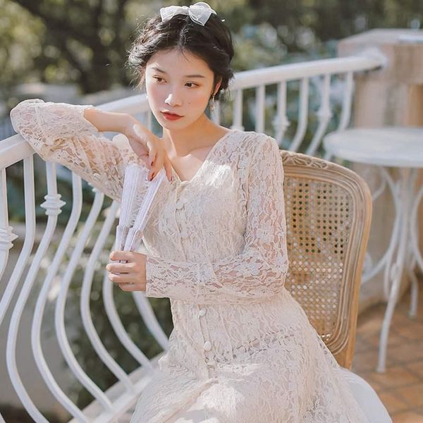 casual dresses 2021 spring autumn women lace single-breasted v-neck solid fashion a-line two-piece dress db475, Black;gray
casual dresses 2021 spring autumn women lace single-breasted v-neck solid fashion a-line two-piece dress db475, Black;gray