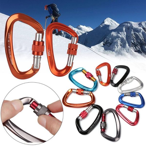 cords, slings and webbing 1pc 12/25kn professional carabiner climbing key hooks d shape aluminum security safety locks buckle
cords, slings and webbing 1pc 12/25kn professional carabiner climbing key hooks d shape aluminum security safety locks buckle