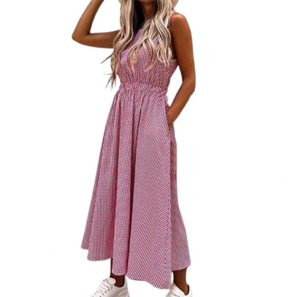casual dresses women loose sleeveless dress mid waist solid color o neck elastic hollow out summer ladies maxi, Black;gray
casual dresses women loose sleeveless dress mid waist solid color o neck elastic hollow out summer ladies maxi, Black;gray