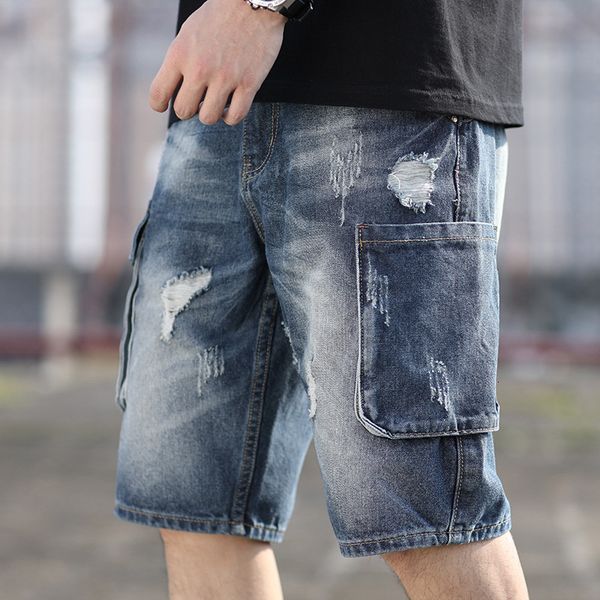 Men's Shorts Summer Light Distressed Loose Hole Fashion jean Hiphop Style Knee Length Ripped jeans for men BI1Y, White;black
Men's Shorts Summer Light Distressed Loose Hole Fashion jean Hiphop Style Knee Length Ripped jeans for men BI1Y, White;black