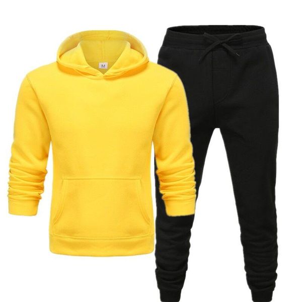 men's tracksuits solid color fashion hoodie suit brand sportswear hip hop sweatshirt + sports pants autumn and winter hooded pullover, Gray
men's tracksuits solid color fashion hoodie suit brand sportswear hip hop sweatshirt + sports pants autumn and winter hooded pullover, Gray