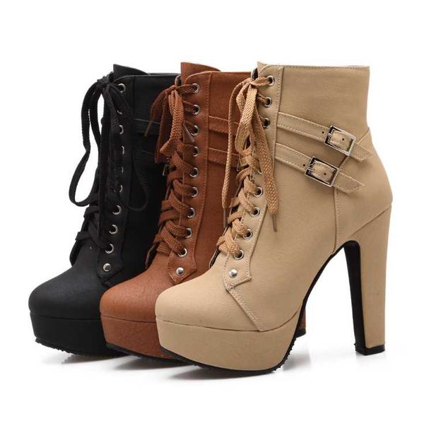 boots plus size ankle women platform high heels female lace up women's shoes buckle woman short boot ladies footwear, Black
boots plus size ankle women platform high heels female lace up women's shoes buckle woman short boot ladies footwear, Black