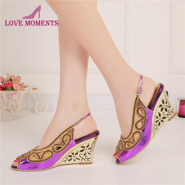 purple summer sandal wedge heel peep toe rhinestone fashion women dress shoes slingback nightclub party prom wedding pumps sandals, Black
purple summer sandal wedge heel peep toe rhinestone fashion women dress shoes slingback nightclub party prom wedding pumps sandals, Black