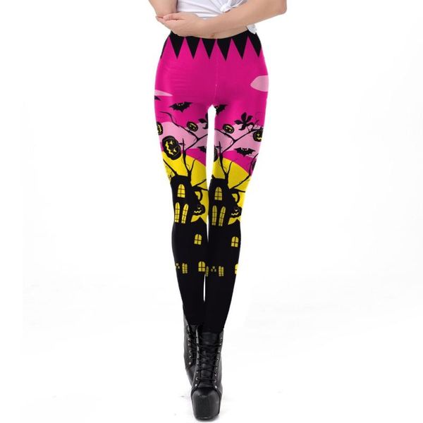 women's leggings halloween night european and usa youth street cool pumpkin head printing women ankle length elastic legging holiday, Black
women's leggings halloween night european and usa youth street cool pumpkin head printing women ankle length elastic legging holiday, Black