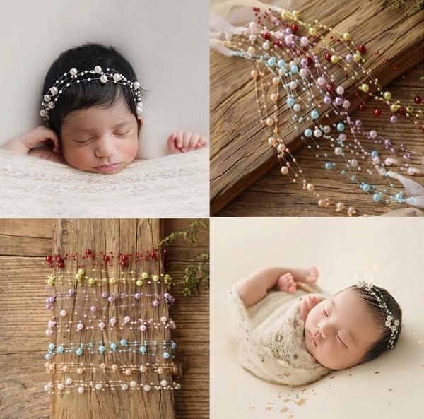 hair accessories born pography props baby girl headbands pearl headwear, Slivery;white
hair accessories born pography props baby girl headbands pearl headwear, Slivery;white