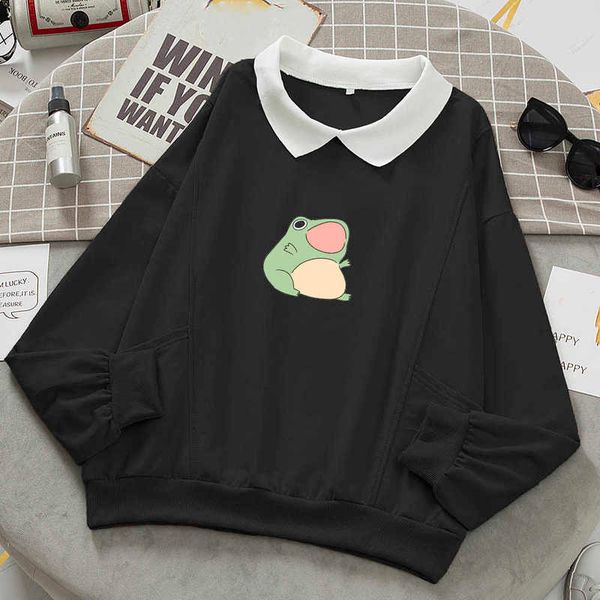 frog swearshirt graphic aesthetic oversize clothes harajuku cotton pullover feminino hoodies with pocket kawaii hoodie for girls 210927, Black
frog swearshirt graphic aesthetic oversize clothes harajuku cotton pullover feminino hoodies with pocket kawaii hoodie for girls 210927, Black