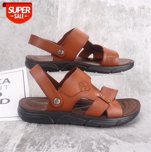 layer cowhide casual men's beach shoes breathable leather brown korean sandals #xc3c, Black
layer cowhide casual men's beach shoes breathable leather brown korean sandals #xc3c, Black