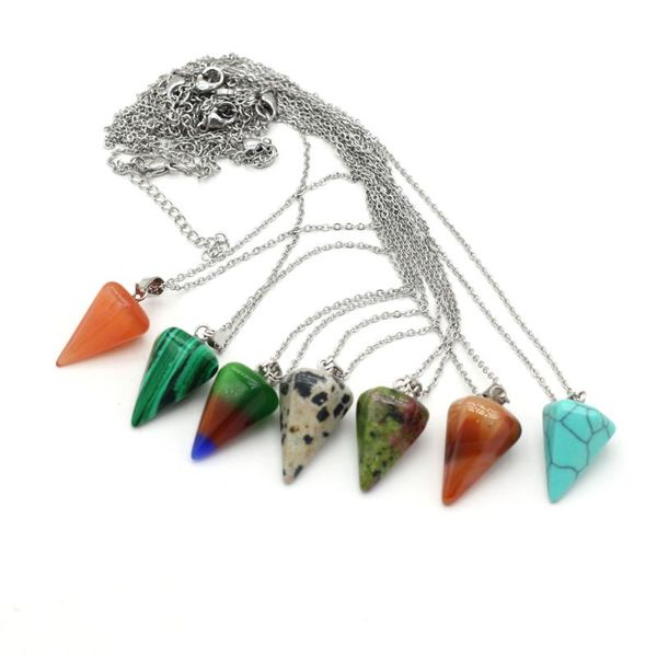 pendant necklaces small necklace 15x25mm natural multilateral tapered semi-precious stone for romantic love wedding gifts ms, Silver
pendant necklaces small necklace 15x25mm natural multilateral tapered semi-precious stone for romantic love wedding gifts ms, Silver