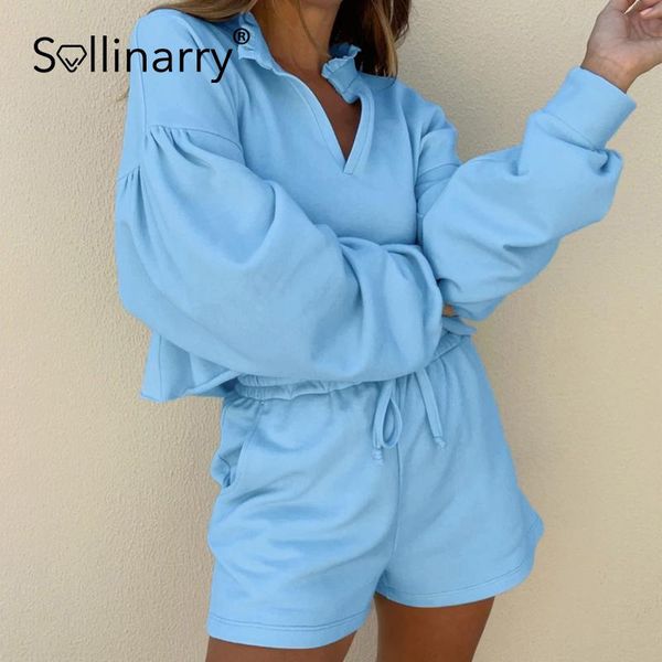 women's tracksuits sollinary casual two piece sets women high street short pants 2021 winter fashion solid color lantern sleeves hoodie, Gray
women's tracksuits sollinary casual two piece sets women high street short pants 2021 winter fashion solid color lantern sleeves hoodie, Gray