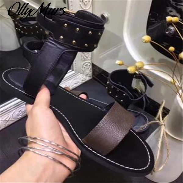official website 70% off outlet ollymurs rivet sandals buckle summer shoes ladies round toe women leather new fashion, Black
official website 70% off outlet ollymurs rivet sandals buckle summer shoes ladies round toe women leather new fashion, Black