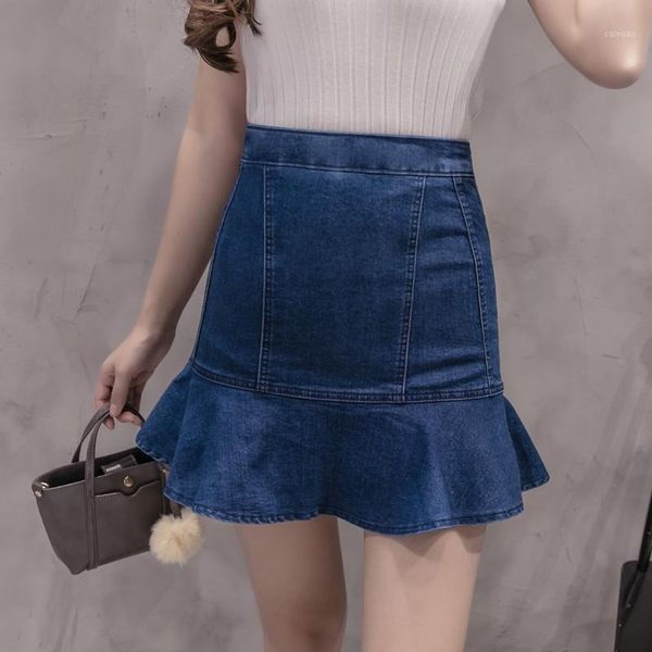 womens short denim skirts for women mini skirt female plus size bandage jeans with high waist summer, Black
womens short denim skirts for women mini skirt female plus size bandage jeans with high waist summer, Black