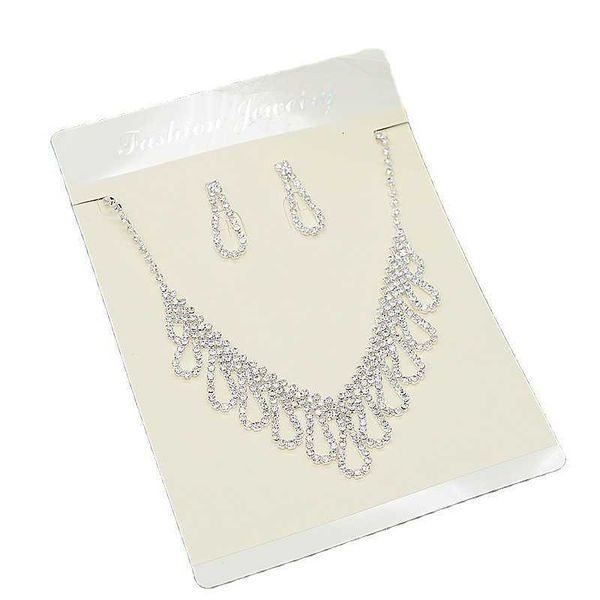 simple and versatile bride wedding dress necklace earring two piece suit korean rhinestone wedding necklace, Silver
simple and versatile bride wedding dress necklace earring two piece suit korean rhinestone wedding necklace, Silver