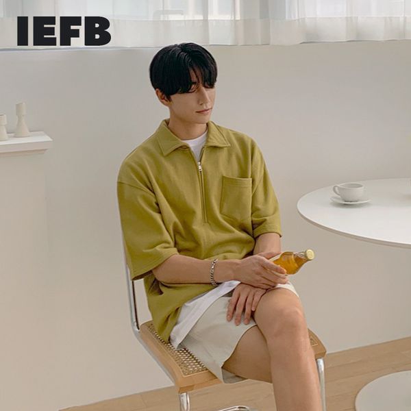 iefb korean polo shirt men's summer trend lapel ins loose tee male's short sleeve fashion streetwer clothes 9y7200 210524, White;black
iefb korean polo shirt men's summer trend lapel ins loose tee male's short sleeve fashion streetwer clothes 9y7200 210524, White;black