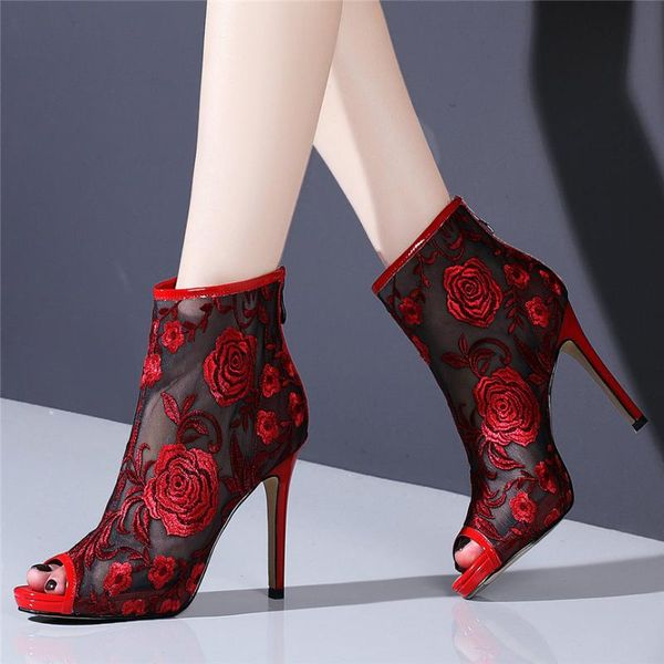 breathable lace wedding platform pumps women shiny diamonds slim high heel gladiator sandals female open toe summer ankle boots, Black
breathable lace wedding platform pumps women shiny diamonds slim high heel gladiator sandals female open toe summer ankle boots, Black