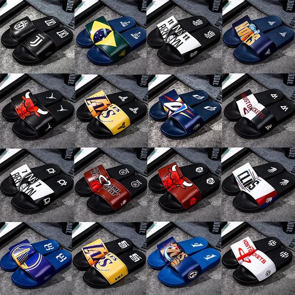 basketball football star logo sports slippers brand designer mens leisure rubber sandals beach slide non-slip flip flops outdoo, Black
basketball football star logo sports slippers brand designer mens leisure rubber sandals beach slide non-slip flip flops outdoo, Black