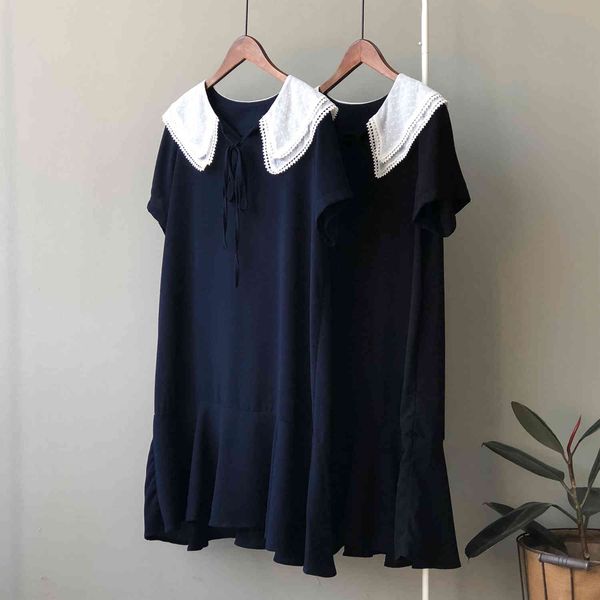 women's t-shirt retro lace doll collar female 2021 summer mid-calf vestidos french loose fishtail k7xk, White
women's t-shirt retro lace doll collar female 2021 summer mid-calf vestidos french loose fishtail k7xk, White