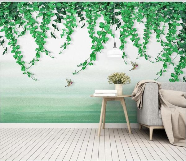 wallpapers xue su large custom mural wallpaper simple and fresh green leaves flowers vines bird tv background wall high-end materials
wallpapers xue su large custom mural wallpaper simple and fresh green leaves flowers vines bird tv background wall high-end materials