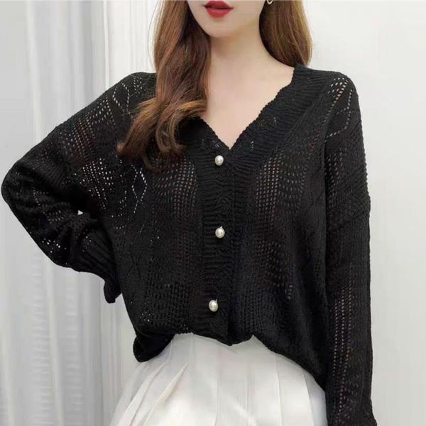 women's knits & tees women cardigan sweater hollow out v neck knitted solid color long sleeve coat streetwear casual jumpers autumn win, White
women's knits & tees women cardigan sweater hollow out v neck knitted solid color long sleeve coat streetwear casual jumpers autumn win, White