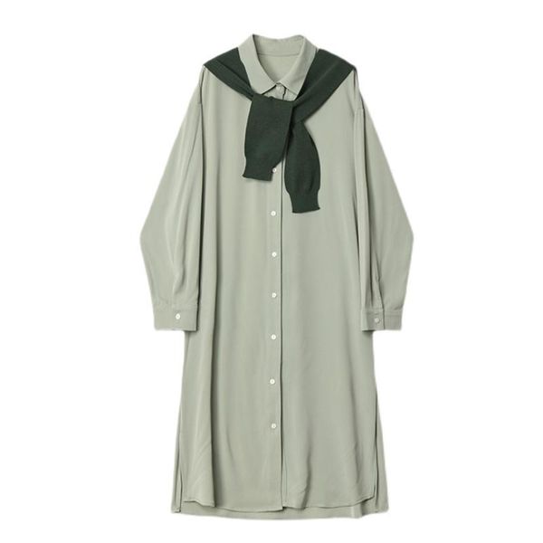 casual dresses pinkou women sweet 2 piece shirt dress with vest long sleeve side split straight style cute midi qa42, Black;gray
casual dresses pinkou women sweet 2 piece shirt dress with vest long sleeve side split straight style cute midi qa42, Black;gray