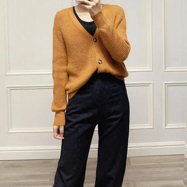 women's knits & tees 2021 spring and autumn long sleeve v-neck single-breasted loose casual sweater ladies cardigan women, White
women's knits & tees 2021 spring and autumn long sleeve v-neck single-breasted loose casual sweater ladies cardigan women, White