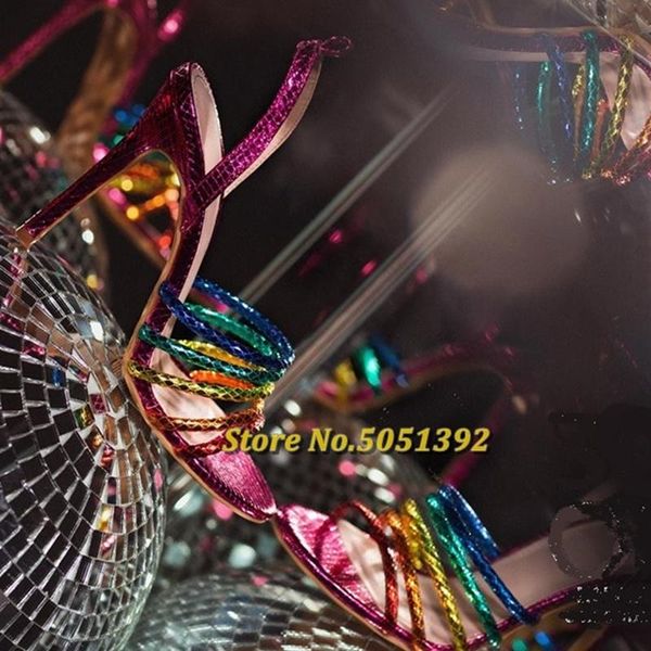 colorful gladiator sandals high heel open toe cut out summer shoes strappy woman fahion runway night club, Black
colorful gladiator sandals high heel open toe cut out summer shoes strappy woman fahion runway night club, Black