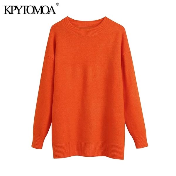kpytomoa women fashion soft touch loose knitted sweater vintage o neck long sleeve female pullovers chic 211218, White;black
kpytomoa women fashion soft touch loose knitted sweater vintage o neck long sleeve female pullovers chic 211218, White;black