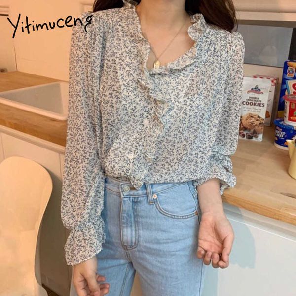 yitimuceng floral print shirt women office lady chiffon fashion blouse long sleeve edible tree fungus spring summer 210601, White
yitimuceng floral print shirt women office lady chiffon fashion blouse long sleeve edible tree fungus spring summer 210601, White