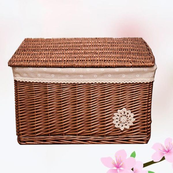 wicker basket with cover rattan woven cosmetic storage box for bedroom living room desk ) baskets
wicker basket with cover rattan woven cosmetic storage box for bedroom living room desk ) baskets