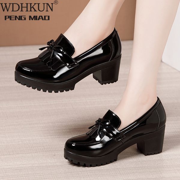 sandals wdhkun size 33-43 women pumps bowknot slip on tassels thick heels fashion vintage shoes for party leather footwear syc8, Black
sandals wdhkun size 33-43 women pumps bowknot slip on tassels thick heels fashion vintage shoes for party leather footwear syc8, Black