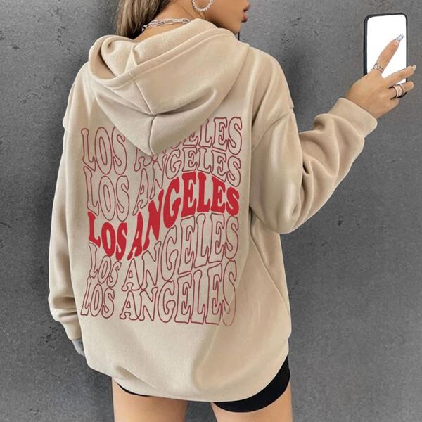 women's hoodies & sweatshirts women autumn 2021 all-match los angeles letter printed leisure oversize pullovers korean warm loose stree, Black
women's hoodies & sweatshirts women autumn 2021 all-match los angeles letter printed leisure oversize pullovers korean warm loose stree, Black