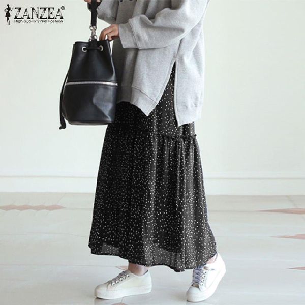 bohemian polka dot print maxi skirts 2021 summer women zanzea casual a-line elegant bottoms lady holiday plus size, Black
bohemian polka dot print maxi skirts 2021 summer women zanzea casual a-line elegant bottoms lady holiday plus size, Black