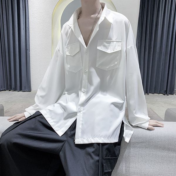 men's casual shirts autumn fashion hawaiian trendy clothes long sleeve white french cuff mens -3xl zqlc, White;black
men's casual shirts autumn fashion hawaiian trendy clothes long sleeve white french cuff mens -3xl zqlc, White;black