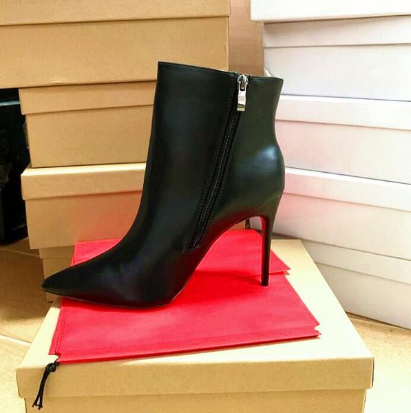 boots designer brand women 2021 luxury classics red heel pointed toe genuine leather thin heels motorcycle 8cm 10cm, Black
boots designer brand women 2021 luxury classics red heel pointed toe genuine leather thin heels motorcycle 8cm 10cm, Black